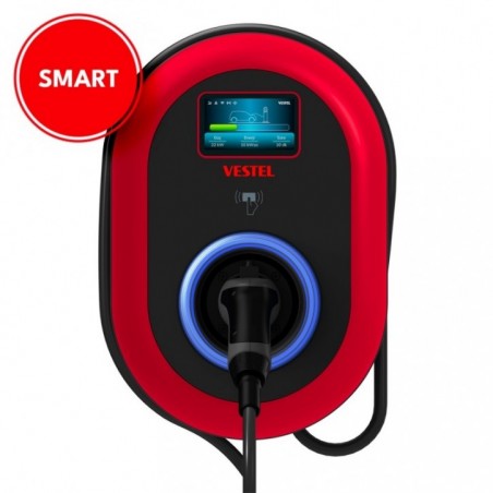 Vestel Elektrikli Araç Şarj İstasyonu EVC04 Smart 22kW Kablolu