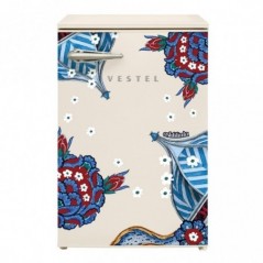 Vestel x Aslı Filinta Retro SB14411 Bej Çini Buzdolabı