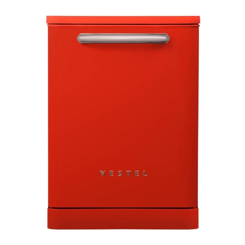 Vestel BM 5011 Retro Kırmızı Bulaşık Makinesi