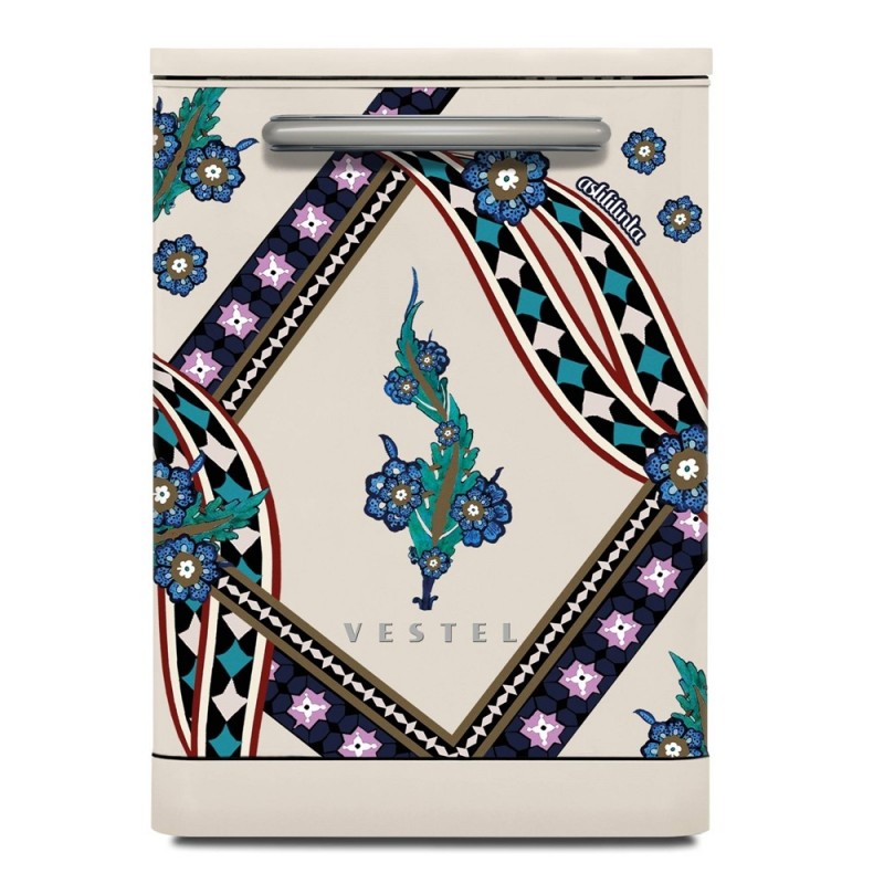 Vestel x Aslı Filinta BM 5001 Retro Bej Saz Bulaşık Makinesi