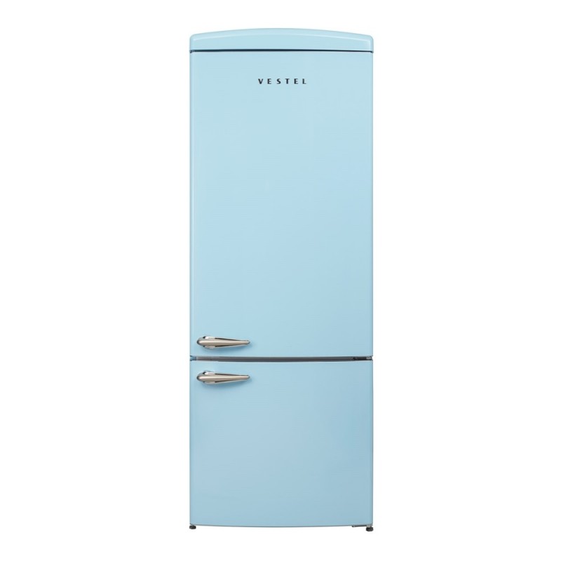 Vestel Retro Nfk52111 Dream Blue No-Frost Refrigerator