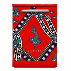 Vestel x Aslı Filinta BM 5001 Retro Kırmızı Saz Bulaşık Makinesi