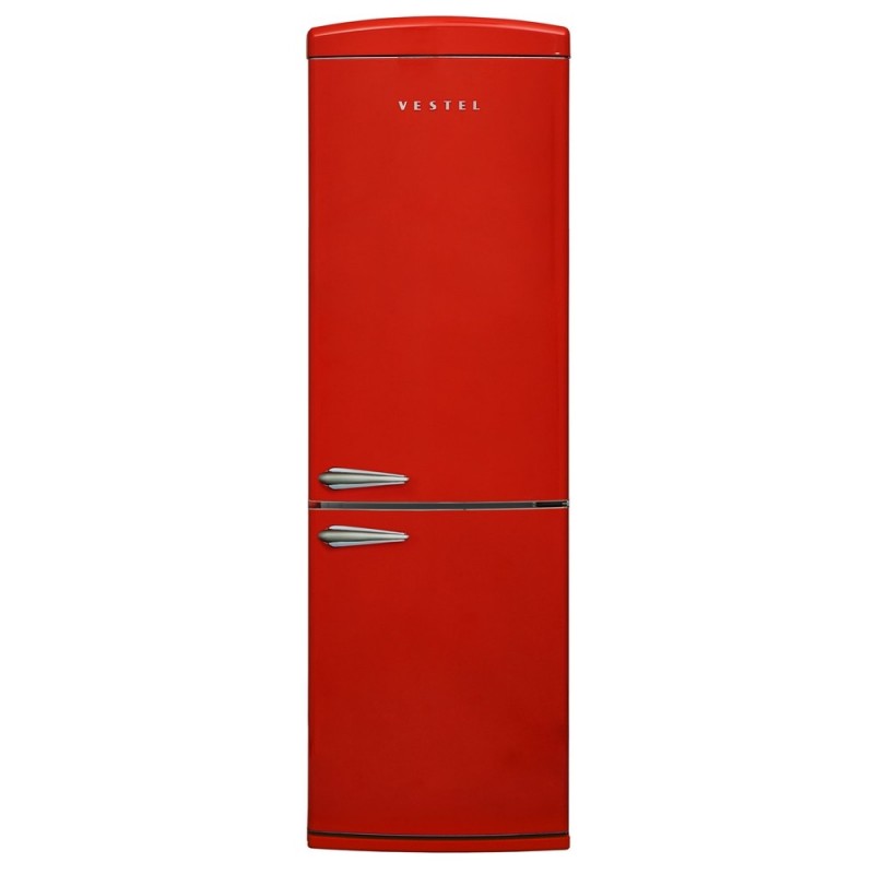 Vestel Retro Nfk37211 Red No-Frost Refrigerator