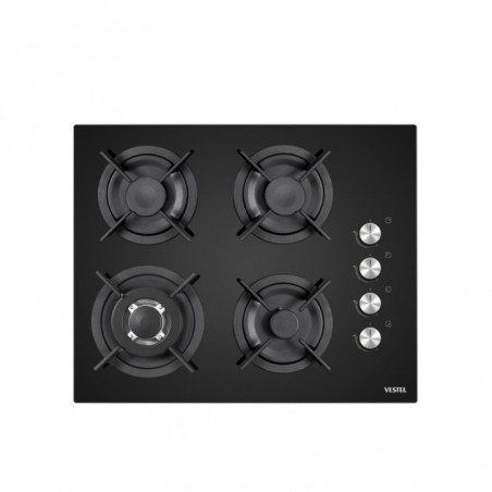 Vestel AO-65104 SDG-DW 65 cm 4 Gözü Gazlı (1 Gözü Wok'lu) Ankastre Ocak