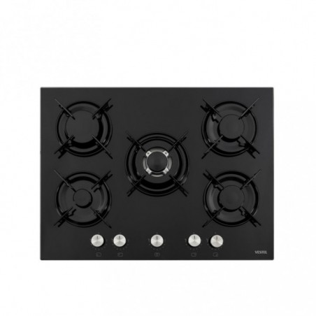 Vestel AO-71159 S DG-W 70 cm 5 Gözü Gazlı (1 Gözü Wok'lu) Ankastre Ocak