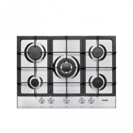Vestel AO-71159 X DG-W 70 cm 5 Gözü Gazlı (1 Gözü Wok'lu) Ankastre Ocak