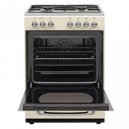 Vestel Retro SF 84011 DG Bej 4 Gözü Gazlı A Enerji Sınıfı Solo Fırın