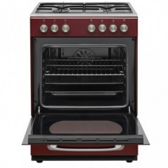 Vestel Retro SF 84011 DG Bordo 4 Gözü Gazlı A Enerji Sınıfı Solo Fırın