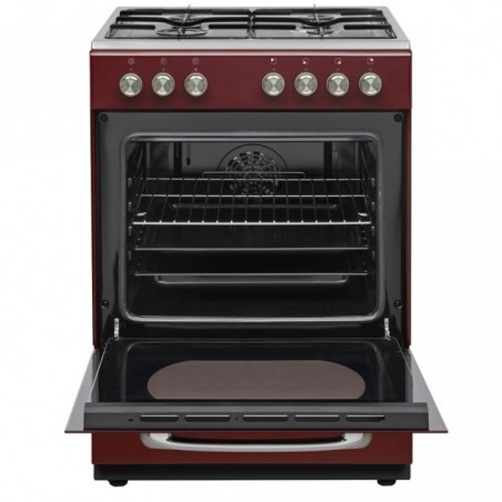 Vestel Retro SF 84011 DG Bordo 4 Gözü Gazlı A Enerji Sınıfı Solo Fırın