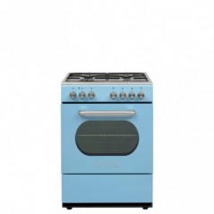 Vestel Retro SF 84011 DG Düş Mavisi 4 Gözü Gazlı A Enerji Sınıfı Solo Fırın