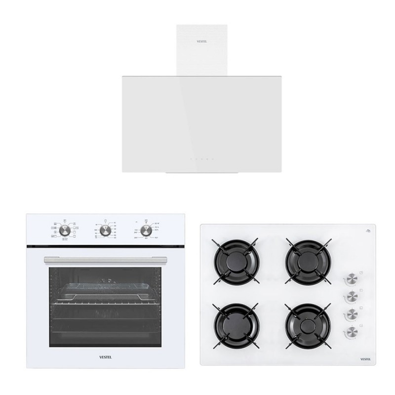 Vestel Eğik Beyaz Pratik Zamanlayıcılı Set