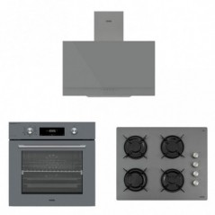 Vestel Eğik Gri Buharlı Set