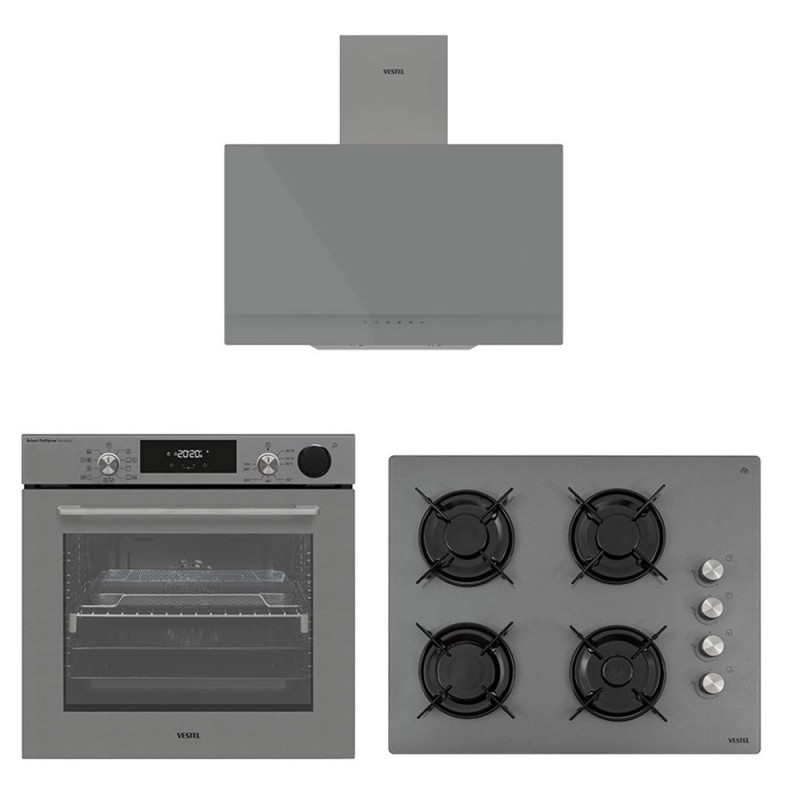 Vestel Eğik Gri Dijital Lezzet Set