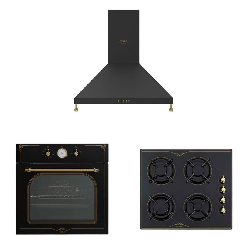 Vestel Siyah Rustik Set