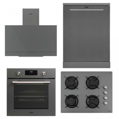 Vestel 4'lü Eğik Gri Hamur Şefi Set