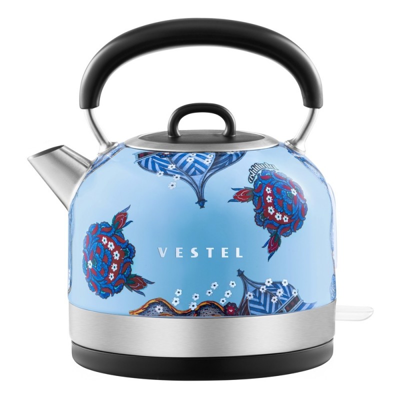 VESTEL x ASLI FİLİNTA RETRO DÜŞ MAVİSİ SU ISITICI ÇİNİ