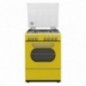Vestel SF 8400 DG Retro Yellow 4-Burner Gas Retro Yellow Solo Oven