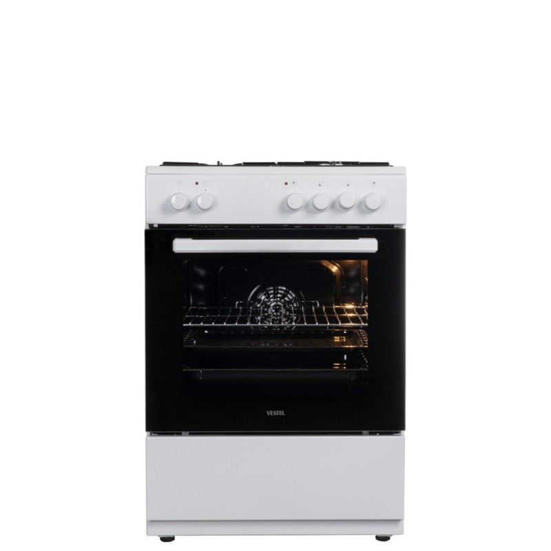 Vestel SF 8310 3 Burner Gas 1 Burner Electric Class Solo Oven