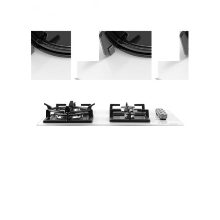 Vestel AO-6510419 B DG DWK 65 cm 4 Gözü Gazlı (1 Gözü Wok'lu) Ankastre Ocak