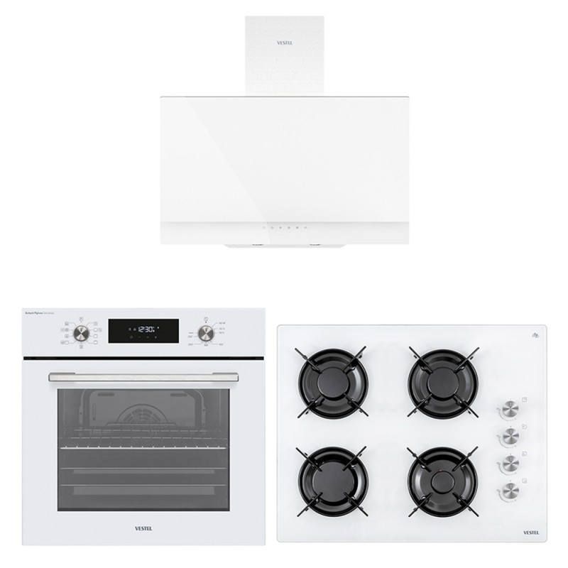 Vestel Eğik Beyaz Dijital Lezzet Set