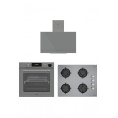 Eğik Gri Buharlı Lightfry Set