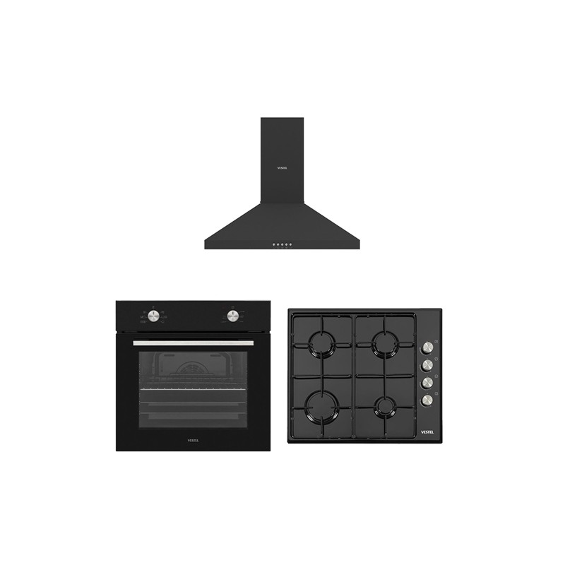 Vestel Piramit Siyah Pratik Set