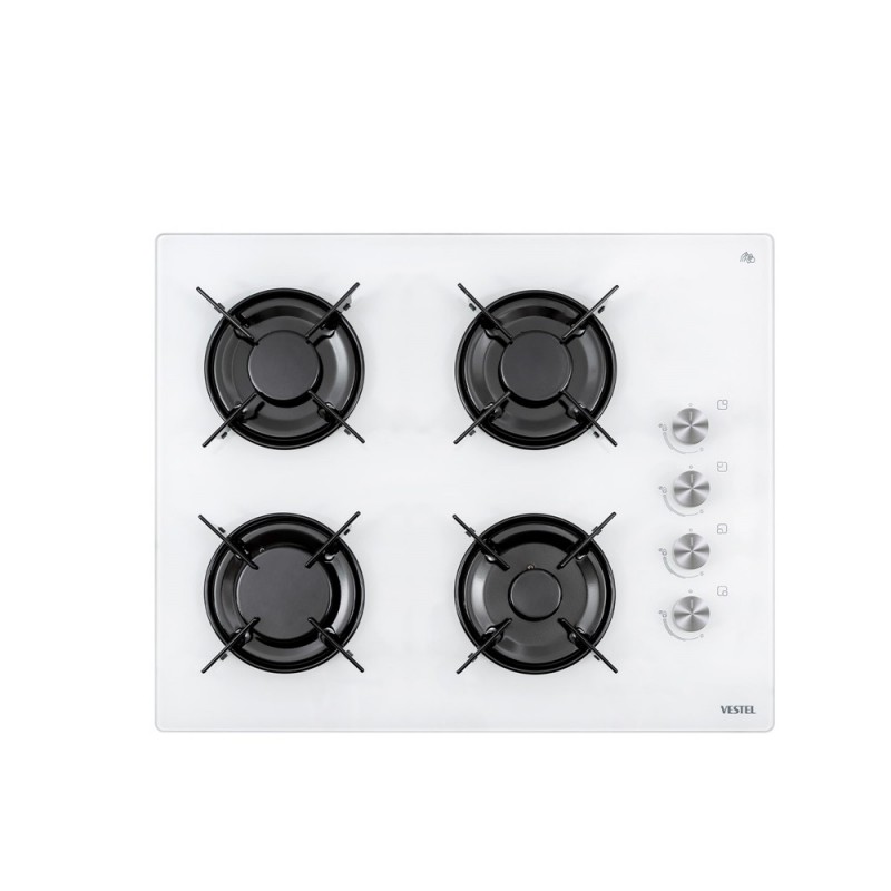 Vestel AO-65104 B DG-T 65 cm 4 Gözü Gazlı Ankastre Ocak